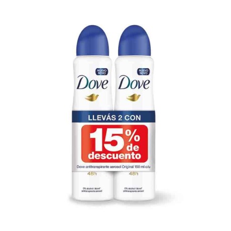 Dove antitranspirante Aerosol Original 2 +15% Dove antitranspirante Aerosol Original 2 +15%