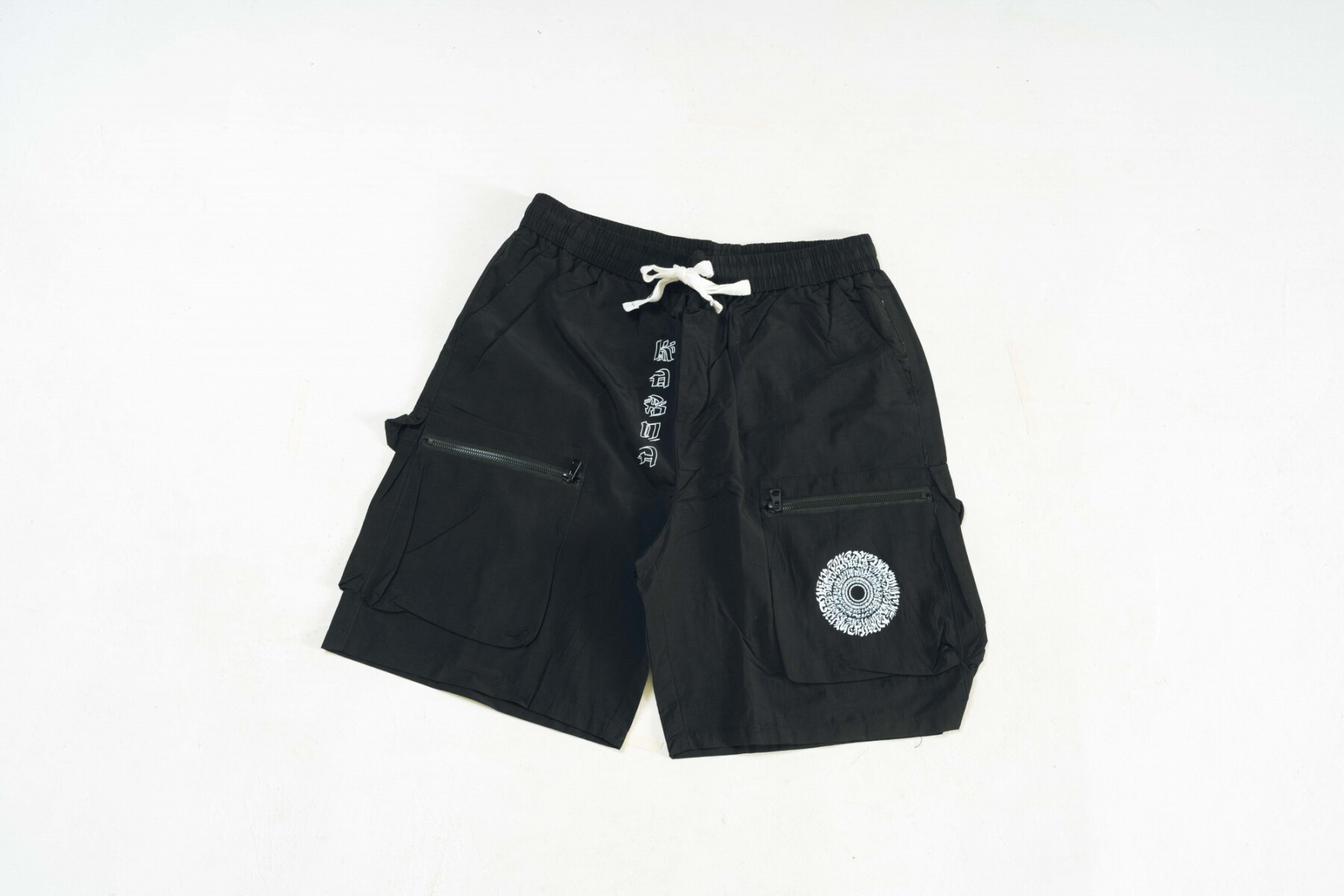 bermuda nylon - logo caligrafia 