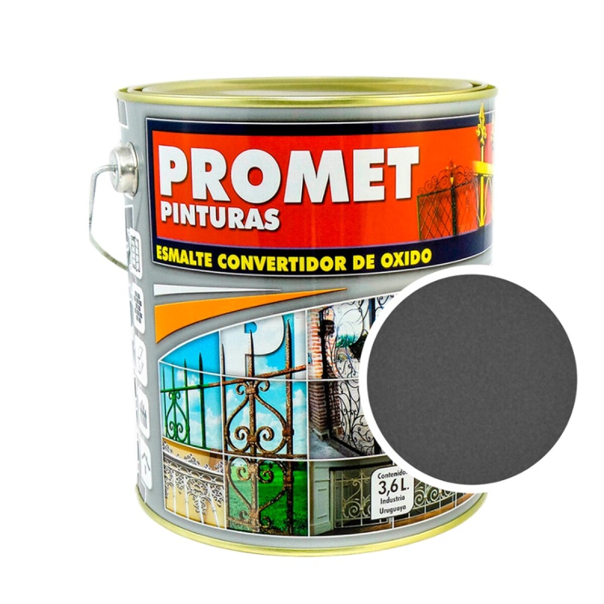 Esmalte Convertidor Grafito Oscuro 3.6lts. 