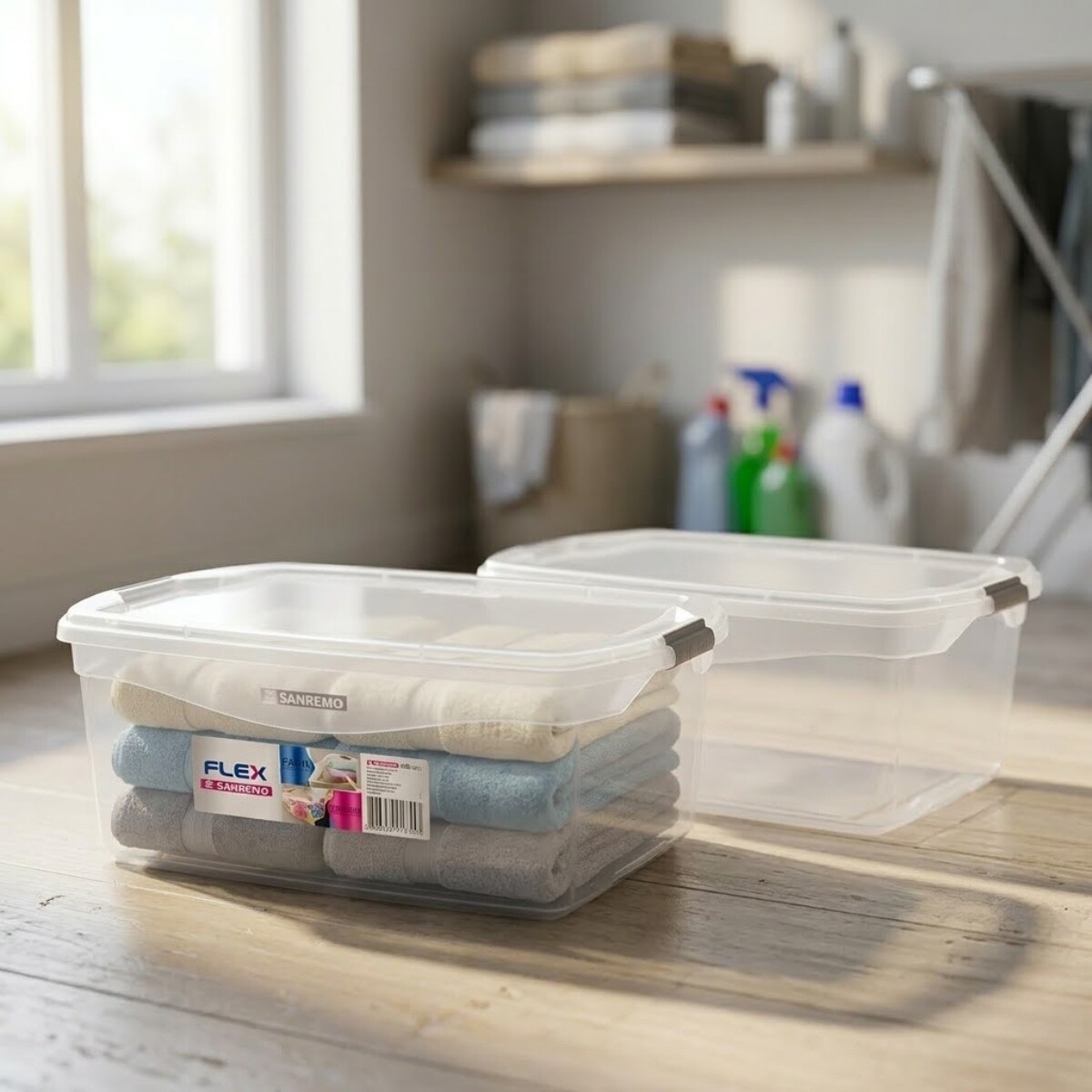 Set x2 Caja organizadora 6 lts - TRANSPARENTE 