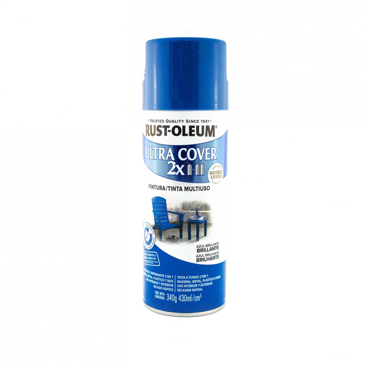 AEROSOL ULTRA COVER 2X AZUL BRILLANTE- 340GR 