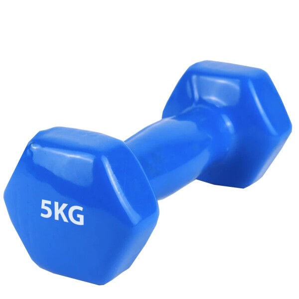 Mancuerna 5 Kgs. Forrada En PVC De Entrenamiento AZUL