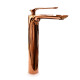 GRIFERIA DE LAVATORIO ALTO LINEA MODENA AQUALIA MONOCOMANDO ROSE GOLD ROSA