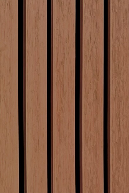 PANEL WPC RIPADO EXTERIOR PANEL RIPADO EXTERIOR WPC CO-EXTRUIDO JE23 TEAK A 2850X219X26MM