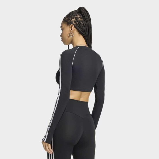 Remera Adidas Manga Larga Essentials Negro