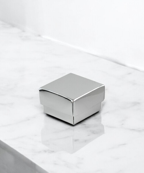 Caja Cuadrada 4x4x2,5 cm PLATA