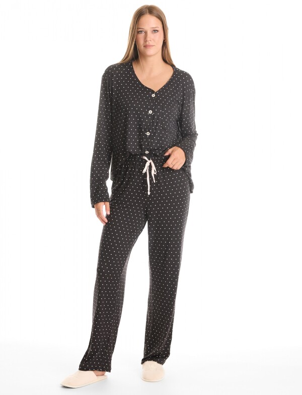 Pijama Con Pantalon NEGRO/MULTI