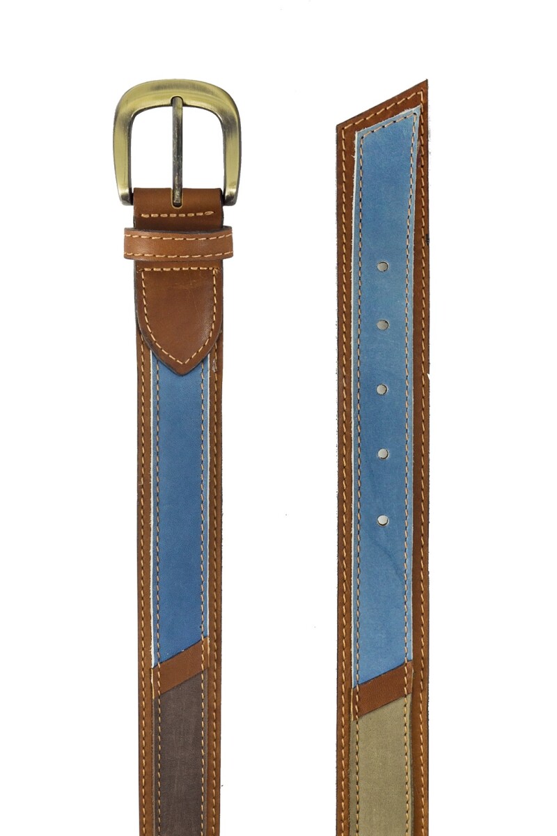 Cinto cuero combinado colores Cinto cuero combinado colores