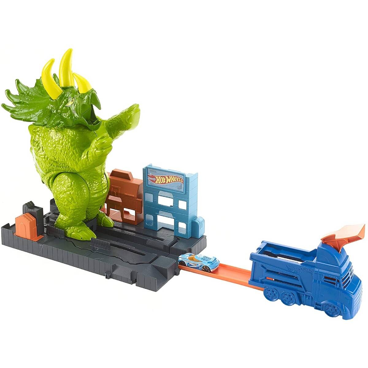 Pista Hot Wheels Ataque del Triceratops 