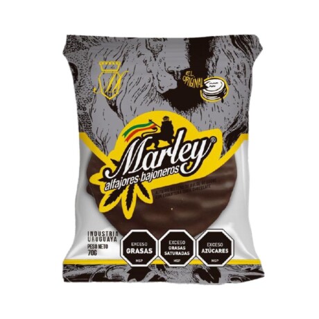 Caja X6 Alfajores Marley Chocolate Negro 001