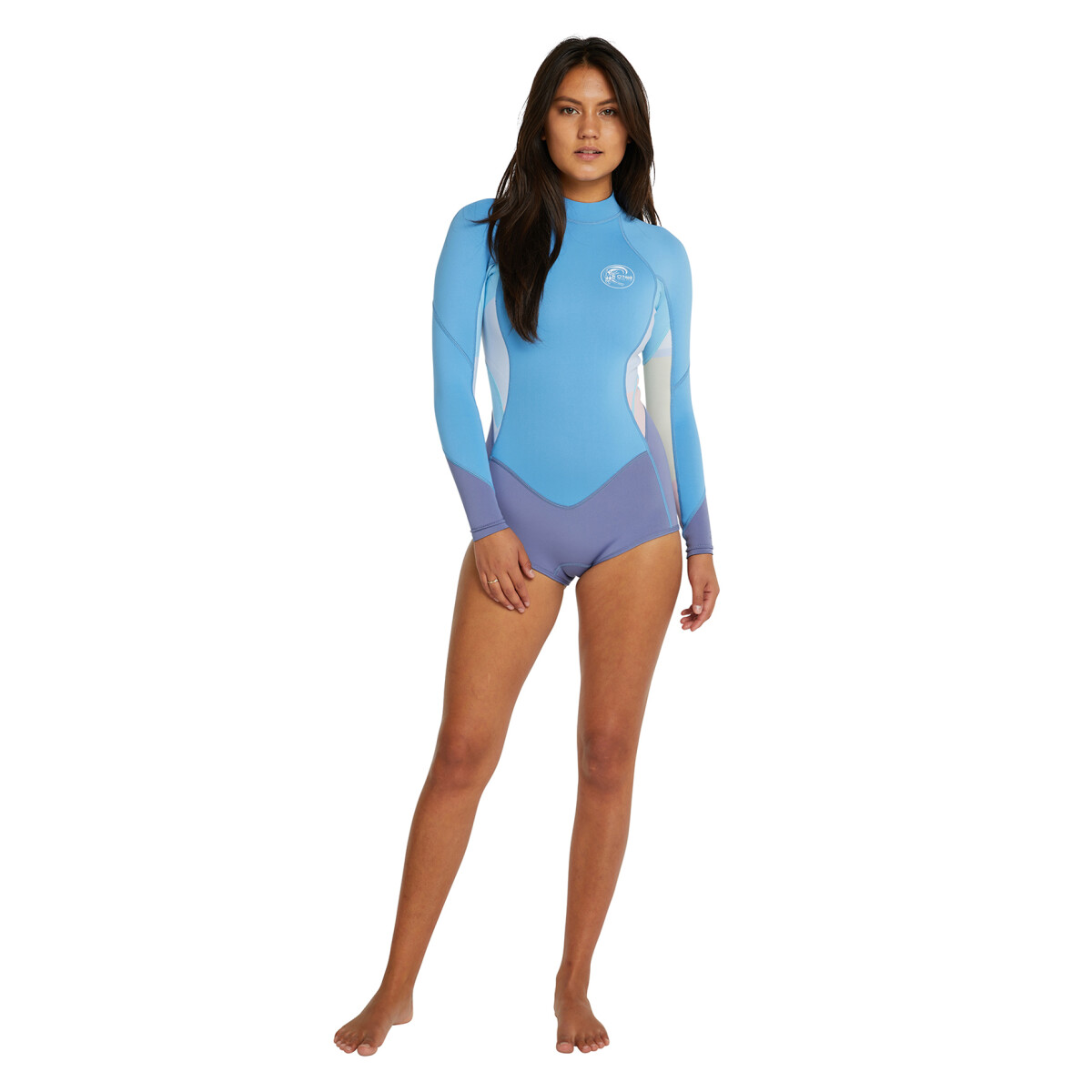 Traje Dama O'Neill Bahia 2mm Back Zip - Celeste 