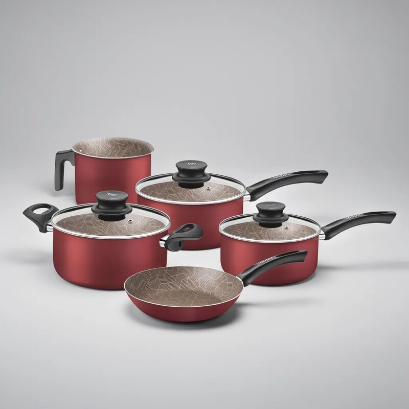 Batería De Cocina 5 piezas color bordo - 28599/701 - Tramontina Batería De Cocina 5 piezas color bordo - 28599/701 - Tramontina
