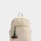 Mochilas Urbanas Mochila Con Charm - Blanco Crudo