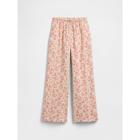 V-EASY WIDE LINEN PANT SP FRENCH PINK FLORAL