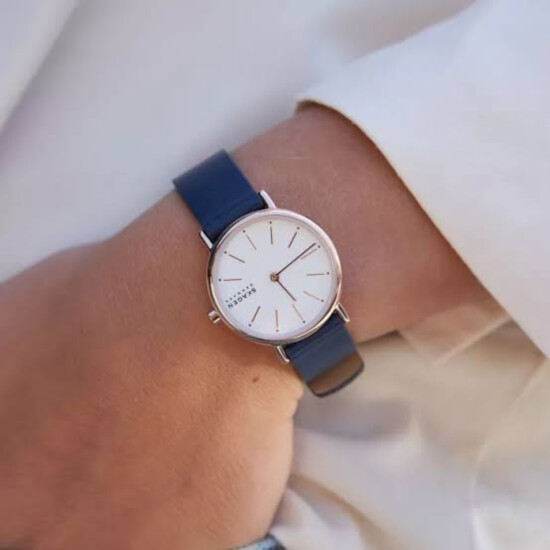 Reloj SKAGEN SIGNATUR Cuero Azul Esfera 30mm 0