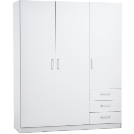 Armario Fandrup 145X176 3 Puertas 3 Cajones Blanco