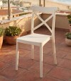 Silla Cruceta de polipropileno ZJ09 Blanco Tiza