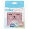 Set x3 tupper animales BUBA osito rosa