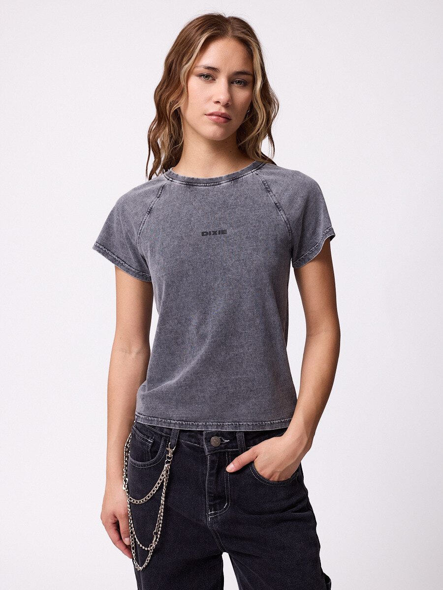 T-SHIRT SAIANA DIXIE - Gris Oscuro 