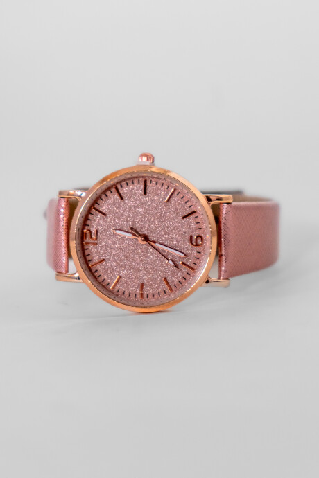 Reloj Glitter Rosa