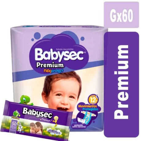 Pañales Babysec Premium G X 60 Pañales Babysec Premium G X 60