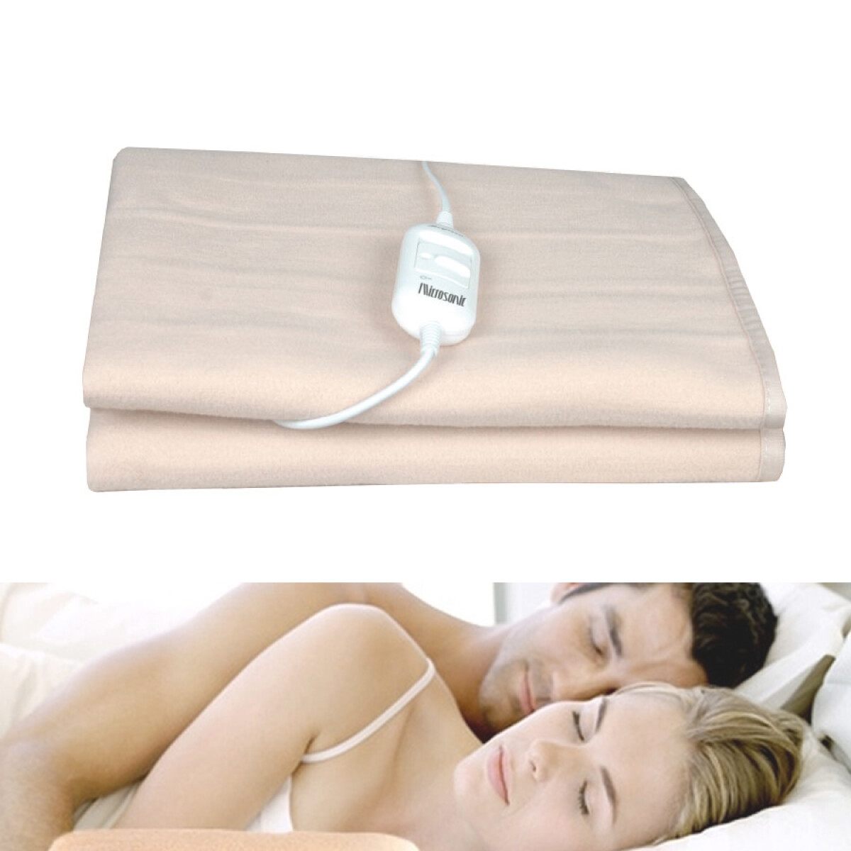 Calienta Cama Microsonic 1 Plaza 100% Poliester S Seguridad 