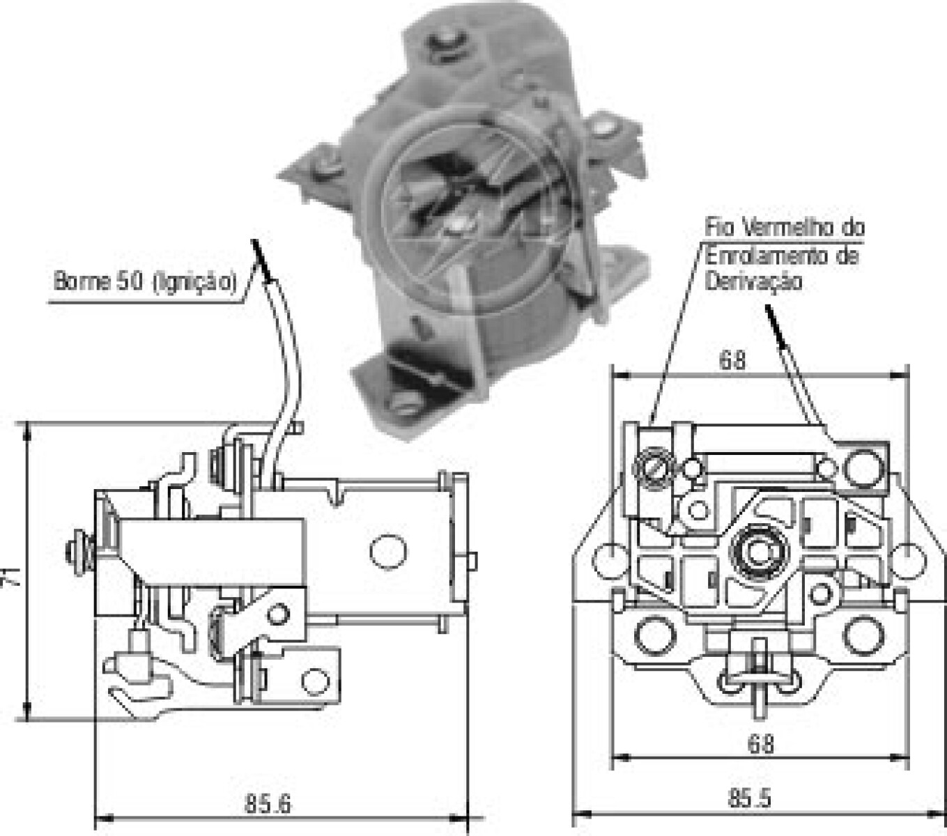 AUTOMATICO DE ARRANQUE VOLVO TRUCK FKB.12V GATILLO ZM 