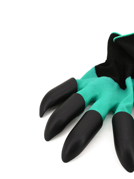 GUANTES JARDINERIA CON GARRAS VERDE (V)