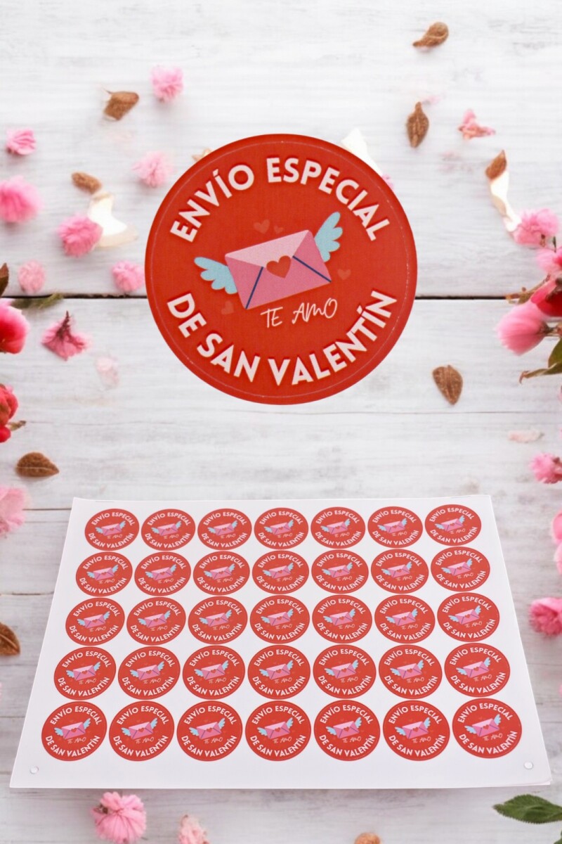 Stickers san valentin plancha - DISEÑO 5 