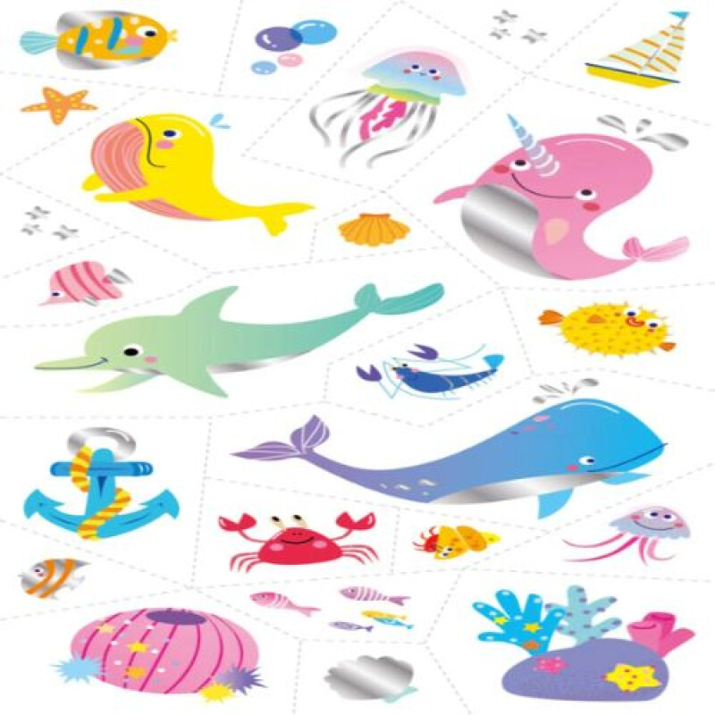 Tattoo stickers lavables Animales Marinos Tattoo Stickers Lavables Animales Marinos