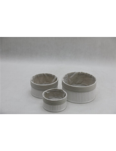 CESTO RED BAMBÚ FORRADO TELA D15X8CM BCO CESTO RED BAMBÚ FORRADO TELA D15X8CM BCO