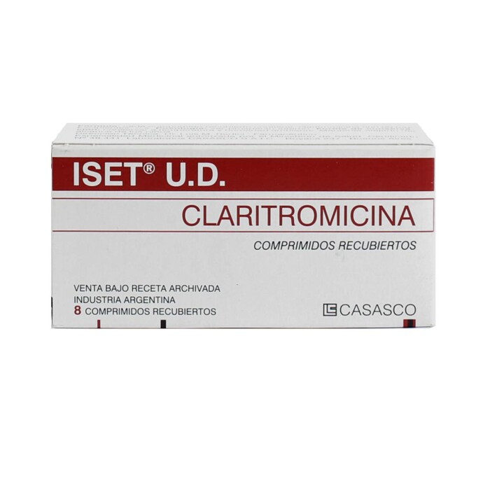 ISET UD 500 MG. CJ X 8 COMPRIMIDOS única