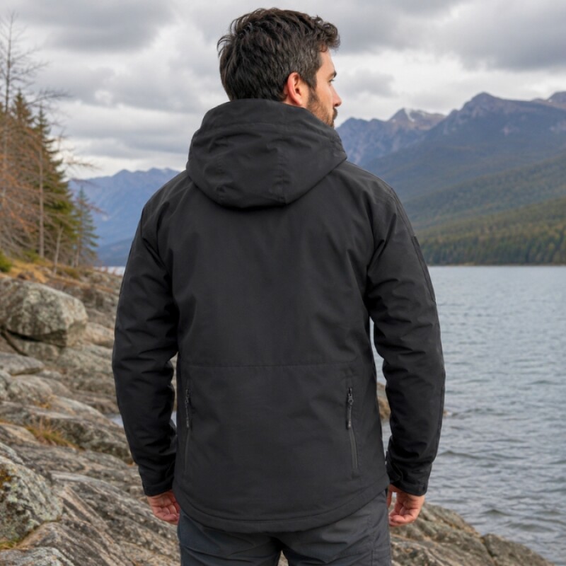 Campera Táctica en Neopreno Negro