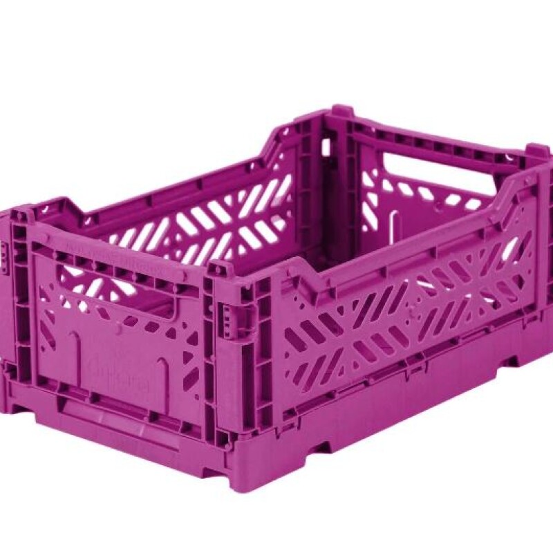 Caja organizadora plegable y apilable Mediana Purple