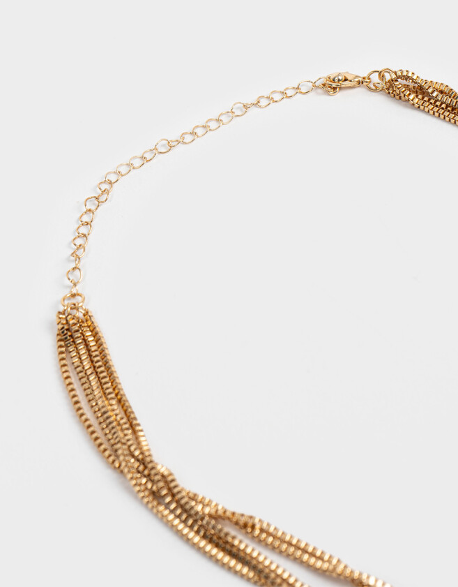 Collares Largos Multi Cadenas Collar Largo New Basics - Dorado