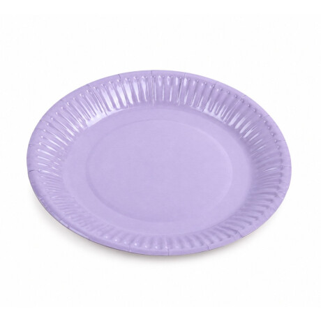 Platos descartables 10 piezas color liso de 18cm Platos descartables 10 piezas color liso de 18cm