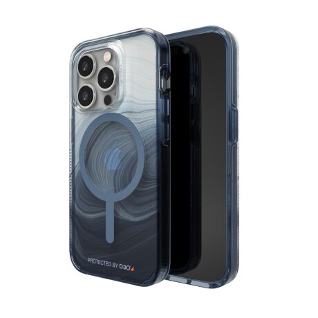 Protector case gear4 milan snap c/ magsafe para iphone 14 pro Blue swirl
