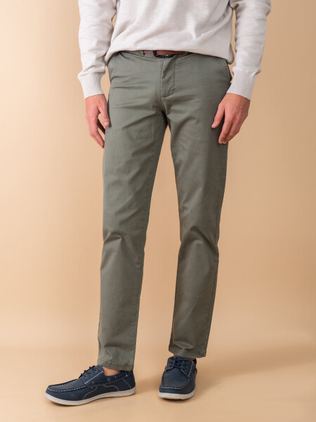 Pantalón chino Verde