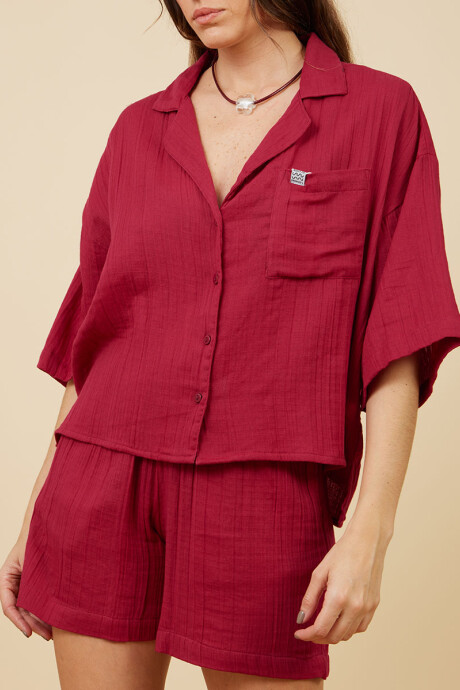 CAMISA FIAMMA RUSTY Berry