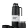 Termo Manija Rigida + Mate Acero inox. Negro Con Tapa