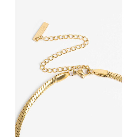 Collares Cortos Metal Dorado