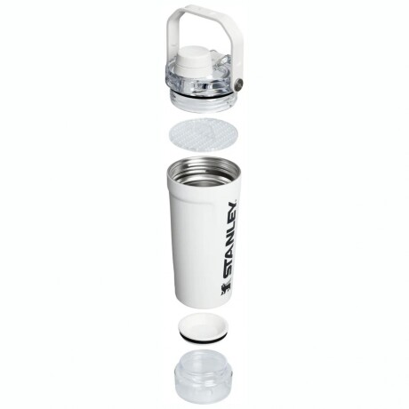 VASO STANLEY 20OZ VITALIZE SHAKER Vaso Térmico STANLEY Vitalize Shaker Capacidad 591ML Con Compartimento Inferior - Chalk