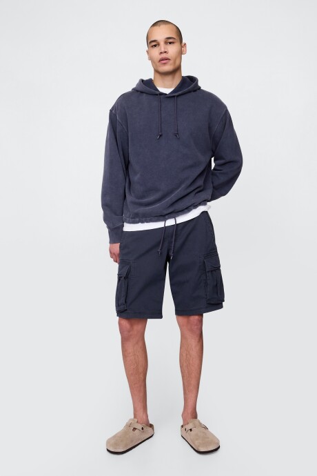 Buzo Canguro Logo Gap Poncho Hombre Navy Uniform
