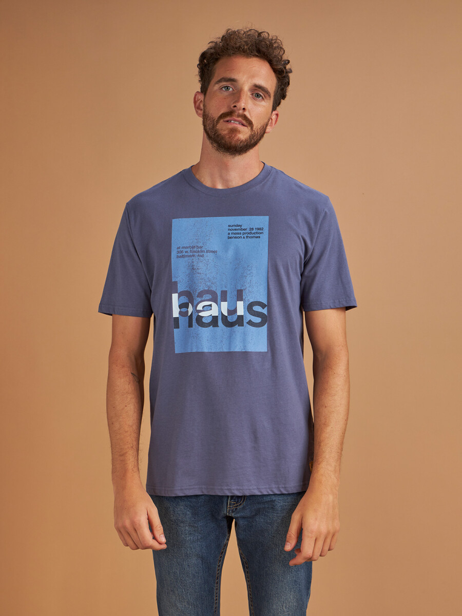 T-SHIRT BAUHAUS - AZUL PIEDRA 