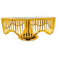 Soporte De Torta Dorado de 30x12cm Soporte De Torta Dorado de 30x12cm