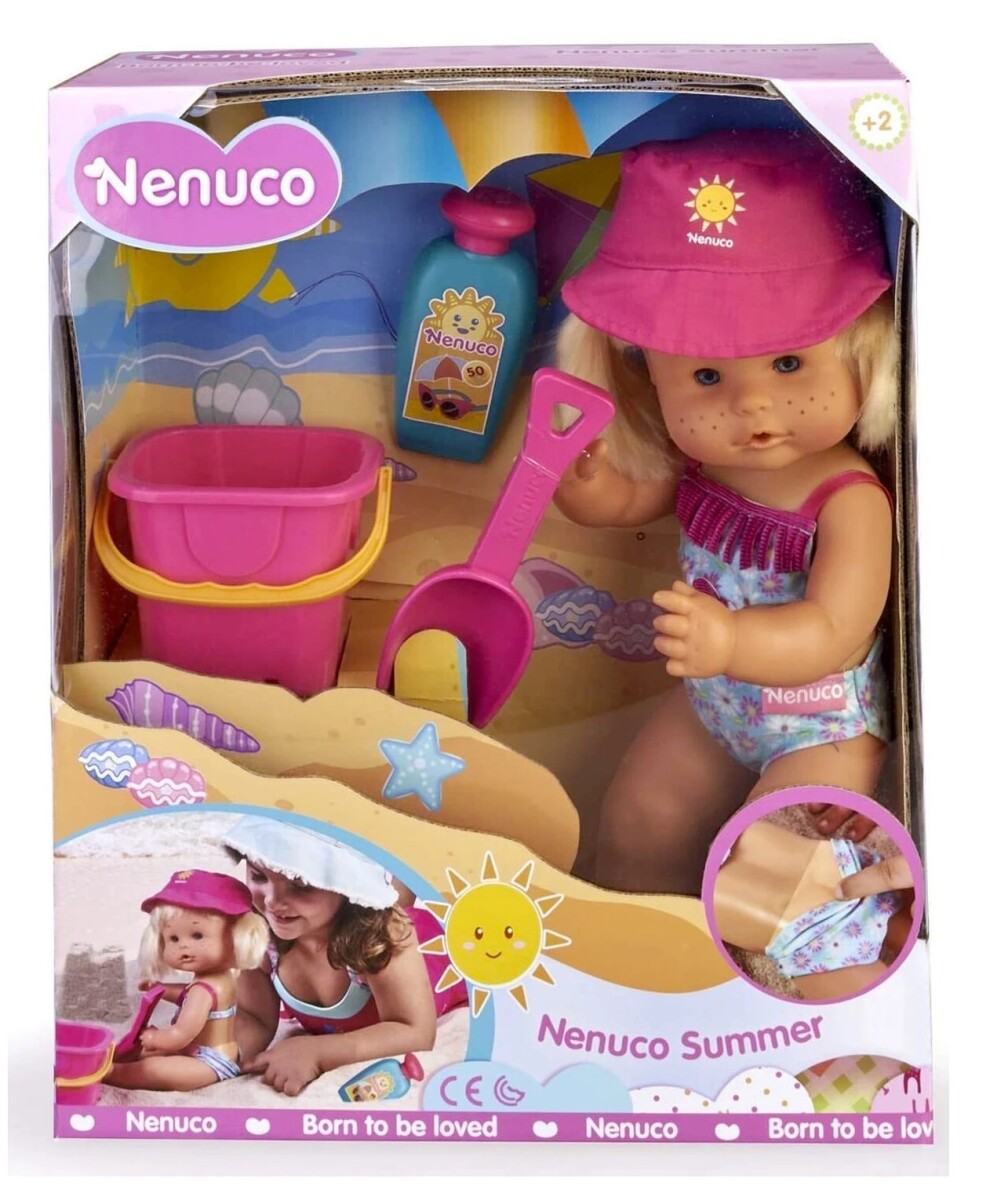 Muñeca bebote Nenuco Summer incluye accesorios 