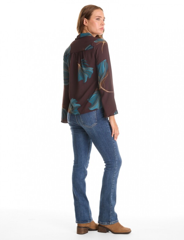 Camisa Print MARRON/MULTI