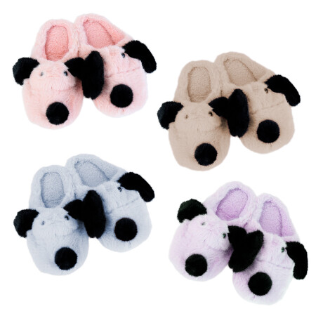 Pantufla perro con orejas Pantufla perro con orejas