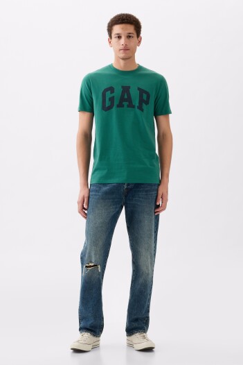 Remera Logo Gap Manga Corta Hombre Jade Stone