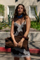 FALDA BIANCA MARRON